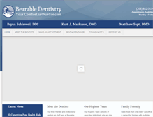 Tablet Screenshot of bearabledentistry.com